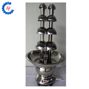 Fontaine à chocolat électrique à double tête, machine à faire fondre pour mariage, fête, usage commercial, 4 étages, double <span class=keywords><strong>tour</strong></span>, acier inoxydable - Product Image 1