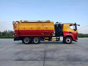 รถดูดสิ่งปฏิกูลแบบเจ็ท 6x4 SAIC‑1VECO สำหรับตลาดต่างประเทศ, ยูชัย 8L Power Unit HPP ปั๊มแรงดันสูง 350 ลิตร/นาที, จัดส่งตรงจากโรงงาน - Product Image 3