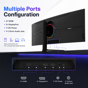 Moniteur de jeu incurvé 49 pouces 4K 240Hz <span class=keywords><strong>100Hz</strong></span> ultra large pour esports, écran LCD IPS/VA, temps de réponse de 1 ms, prix d'usine - Product Image 4