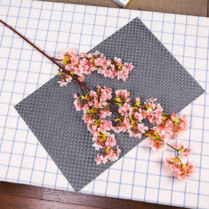 Branches de cerisier artificielles avec herbe, décorations de table pour la maison, fête, thème <span class=keywords><strong>plage</strong></span>, fleurs de prunier roses, chic - Product Image 4