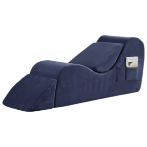 Ghế sofa thư giãn kiểu yoga bán buôn giá gốc, có gối tựa lưng và đôn để chân, kèm túi bên hông - Product Image 3