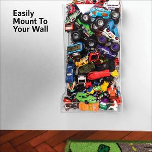 Paquete <span class=keywords><strong>de</strong></span> 2 Organizadores <span class=keywords><strong>de</strong></span> Pared Acrílicos, Dispensador <span class=keywords><strong>de</strong></span> Juguetes Acrílico para Almacenamiento y Exhibición <span class=keywords><strong>de</strong></span> Juguetes en la Pared <span class=keywords><strong>con</strong></span> Panel Trasero, Soporte Transparente Colgante para Bloques - Product Image 5