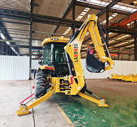 Backhoe Loader & Front Loader Diesel 4 Roda Penggerak Serbaguna 8 Ton Segala Medan dengan Motor & Pompa Efisiensi Tinggi