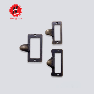 Hong Zun Retro <b>Drawer</b> Handles Zinc Alloy Rectangle Surface Mounted Traditional Furniture Hardware - Product Image 2
