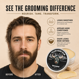 <span class=keywords><strong>Baume</strong></span> à <span class=keywords><strong>barbe</strong></span> OEM personnalisé au suif de bœuf nourri à l'herbe, parfum bois de santal <span class=keywords><strong>ou</strong></span> cèdre de pin, pour le conditionnement et l'entretien des barbes sèches, et la cire à moustache - Product Image 6