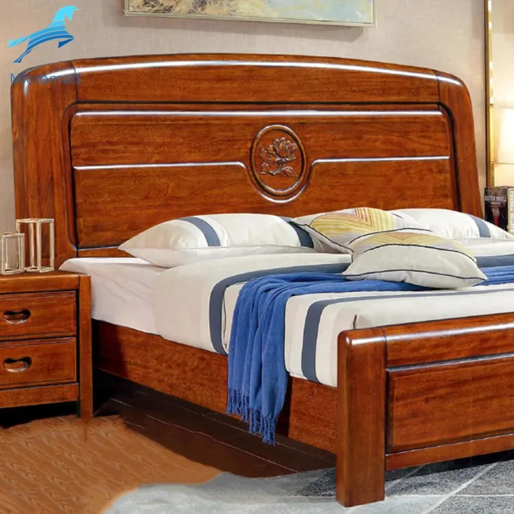 Bedroom Bed Wood Bedroom Set Frame Modern Double Queen Design Hotel Bed