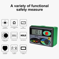 Testeur de résistance au sol DUOYI DY4100 0-2000 Ohm Mégohmmètre Mètre de résistance de surface terrestre avec protection IP55 Précision de 2%