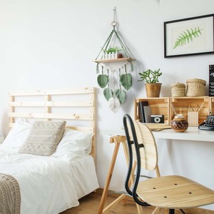 La décoration de la maison de <span class=keywords><strong>tapisserie</strong></span> de sécurité écologique tressée de corde de coton faite à la main directe d'usine peut être stockée - Product Image 1