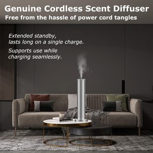 Silver Metal Tower Scent Diffuser APP Smart Control Standing Aroma Machine for Hotel Homestay Office Fragrance Machine - Product Image 4