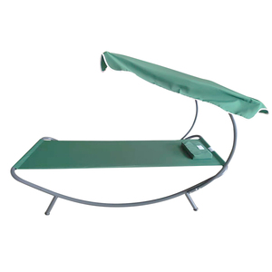 <span class=keywords><strong>Tumbona</strong></span> moderna para exteriores, <span class=keywords><strong>tumbona</strong></span> de metal con <span class=keywords><strong>Hamaca</strong></span>, cama de <span class=keywords><strong>playa</strong></span> y ruedas de sombrilla - Product Image 2