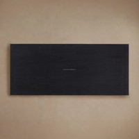 Bureau de direction en chêne noir anthracite à 2 tiroirs, table de bureau moderne pour la maison, bureau d'étude architectural Sovereign avec poignées en laiton