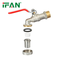 IFAN ASTM F2389 prix d'usine robinet de bavoir de jardin en laiton 1/2 "-1" robinet en laiton personnalisé Bibcock en laiton
