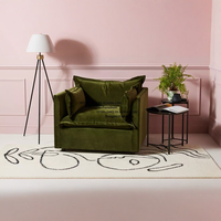 Canapé sectionnel relaxant à un siège, fauteuil pour salon, détente, rectangle, tissu, mobilier de salon
