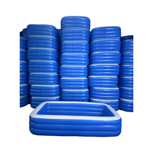 <span class=keywords><strong>Piscine</strong></span> gonflable rectangulaire 260 cm bleue et blanche en PVC, éco-responsable, durable, épaissie, pour enfants, usage domestique et extérieur – Grande Vente - Product Image 1
