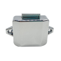 GuweiteBL01 Petit verrou de porte invisible dissimulé universel pour armoire et camping-car, bouton de porte en zinc plaqué