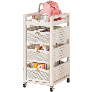 รถเข็นเก็บของ 4 ชั้น พร้อมล้อเลื่อน สำหรับหนังสือและขนม รถเข็นครัว - Product Image 5