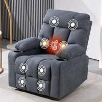Nouveau design, vente en gros, avec porte-gobelet, télécommande, massage, canapé moderne, fauteuil de salon, fauteuil inclinable