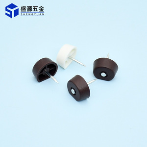 Support d'étagère en plastique Shengyuan avec vis, installation facile pour support de cloison de placard, blanc et marron - Product Image 3