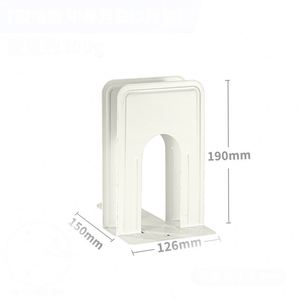 Metal <b>Bookends</b> - Heavy Duty Iron Book Stands for Desktop, Office, and School Library Organization - Product Image 4