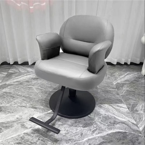 Sillón de Barbería Naranja Específico para Salón Syf, Silla de Peluquería Giratoria con Altura Ajustable - Product Image 3