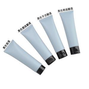 Custom Logo 100ML Flip Top Cosmetic Plastic <b>Squeeze</b> Tube Packaging for Cosmet Blue Matte <b>Squeeze</b> Tube - Product Image 6