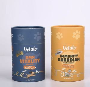Recyclable Kraft Paper Can Round Cylinder <b>Container</b> Sealed Paper Food Jar for Pet <b>Snack</b> Packaging - Product Image 6