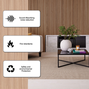 Paneles Acústicos de Madera para Pared, Ecológicos, Ignífugos, Aislantes del Ruido, para Hogar, Oficina, Hotel, Escuela - Product Image 5