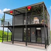Casa Contenedor de Dos Pisos con Amplio Interior de Lujo, Estilo Mansión, 4 Dormitorios