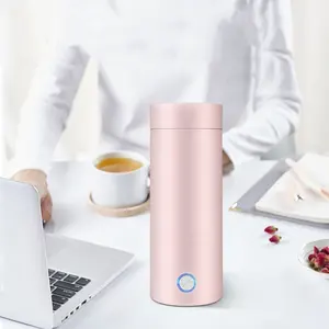 Fabriek Lage Prijs 400Ml Draagbare Mini Waterkoker Voor Thee En Koffie Reizen Verwarming Touch Smart Thermos Cup Reizen cup