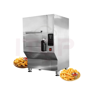 Friteuse commerciale automatique sans fumée, purificateur électronique à 8 étages, désodorisation au charbon actif, équipement sans évacuation, 380-420V - Product Image 4