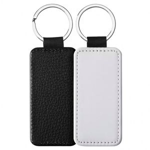 Promotional Leather Keychain Company Activity Gifts <b>Custom</b> LOGO Printed Keychains to Sublimate Sublimation <b>Key</b> Holder Blanks - Product Image 4