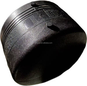 电熔管件 PE100 PE80 黑色 PN16 	 端盖 DN250 	 用于管道系统的塑料 HDPE 管件 HDPE 管件 - Product Image 1
