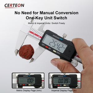 Pied à coulisse numérique 150mm 200mm 300mm en acier inoxydable avec écran LCD de <span class=keywords><strong>mesure</strong></span> - Product Image 4