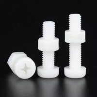 Vis hexagonales en acier M3 M4 M6 M8 M10, écrous hexagonaux isolés en plastique, rondelles en nylon imperméable noir et blanc