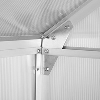 Feuille pc de 4 pièces, en aluminium, pour abri de serre