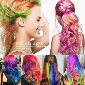 6 bolígrafos de tiza para el cabello temporales y lavables, juguete de regalo para niñas y mujeres de 5 a 13 años, para cosplay, cumpleaños, fiesta de Navidad - Product Image 2