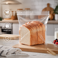 Sachets refermables de qualité alimentaire en PET/PE, transparents et plats, pour snacks, bonbons, noix - Vente en gros