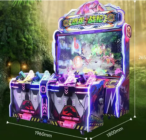 Machine d'arcade VR de tir pour 4 joueurs, simulateur de bataille de dinosaures, construction métallique, 1 an de garantie, pour parc d'attractions à monnayeur - Product Image 1