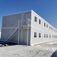 Maisons préfabriquées modulaires modernes en conteneurs, prêtes à l'emploi, à faible coût, légères, durables, pour appartements, bureaux, hôtels