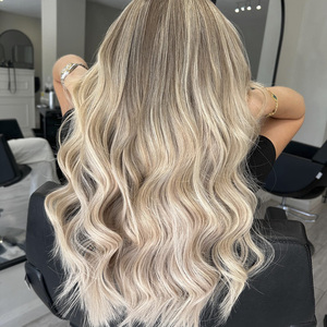 Perruque Lace Front en Cheveux Humains Européens Bruts, Racines Foncées avec Mèches, Ligne de Cheveux Naturelle, Cuticules Alignées, Dentelle HD - Product Image 3