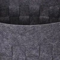 Grands paniers à linge en feutre tissé écologiques et durables, boîtes de rangement et bacs pliables, organisateur de vêtements classique moderne, cercle