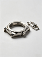 Composants de boîtiers de montres en acier inoxydable/alliage de titane usinés avec précision par CNC, découpe laser, personnalisation OEM, étanches, échantillon