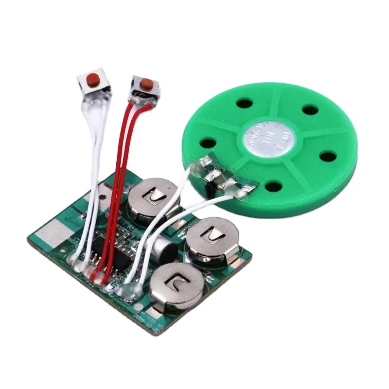 Voice recorder chip dual button music recording sound module for greeting card and gift box