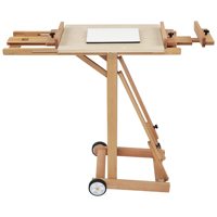 JQ Cadre photo naturel Peinture à l'huile professionnelle Art Chevalet en bois Mini chevalet en bois Stand pour enfants Mariage