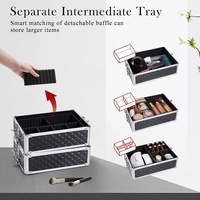 Valise à roulettes professionnelle pour maquillage, trousse de maquillage, valise pour artiste maquilleur, coiffeur