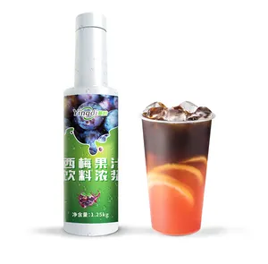Yingdi Prune meyve suyu şurubu aromalı içecek ve içecek konsantre meyve suyu kabarcık çay mağaza için özel suyu
