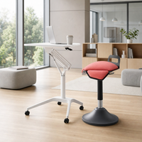 Bureau mobile inclinable avec chaise ergonomique à genoux, ensemble poste de travail pour la maison et le bureau commercial – Fournisseur d'usine
