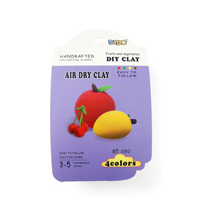 Eco-Friendly Fruit Modeling Clay Set (Cherry/Apple/Mango) Safe for Kids, DIY Art Supplies