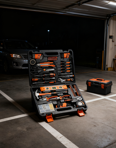 مجموعة أدوات متوفرة في المخزون في الولايات المتحدة ، مجموعات أدوات الأجهزة ، صناديق أدوات الأعمال الخشبية لإصلاح المنزل ، عقارات - Product Image 6