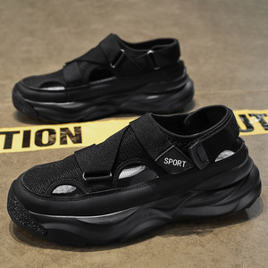 2026 New Summer Outerwear Dad's Driving Sandals <b>for</b> Men Thick-soled Mesh Surface Sports <b>Beach</b> <b>Shoes</b> <b>for</b> Men - Product Image 4
